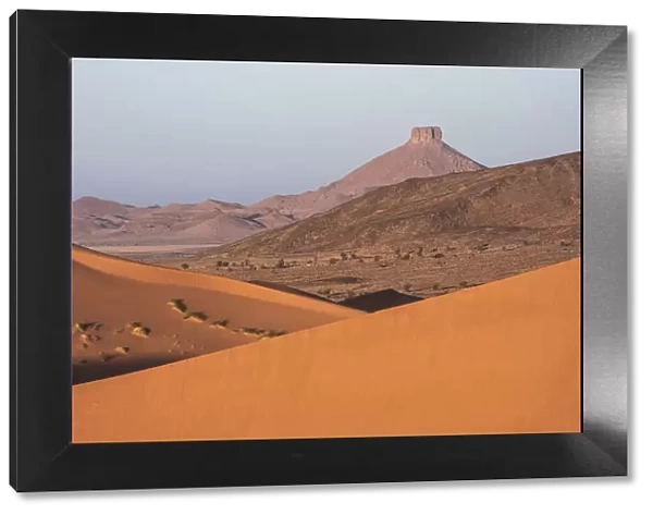 Sahara desert landscape taken from Erg Ouzina. Southern Morocco, Africa. December, 2009