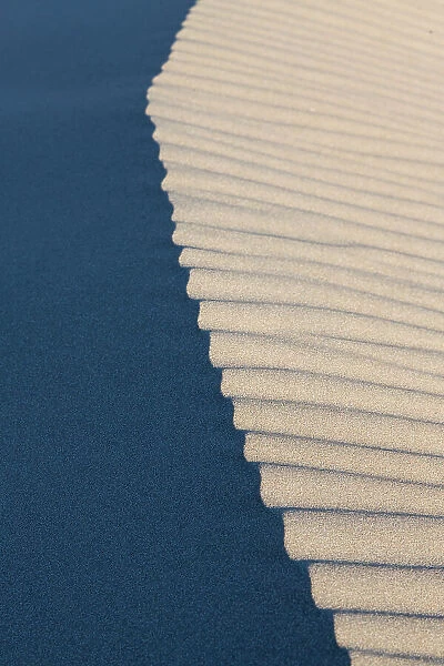 Drifting sand dunes in the Gobi desert, near Dunhuang, Gansu, China