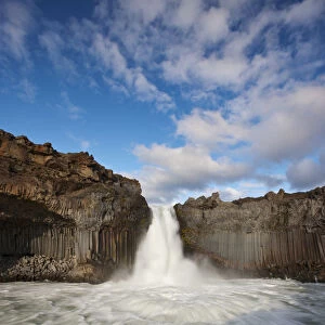 Aldeyjarfoss waterfall on the Skjalfandafljot river, Thingeyjarsyslur, Iceland