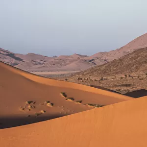 Sahara desert landscape taken from Erg Ouzina. Southern Morocco, Africa. December, 2009