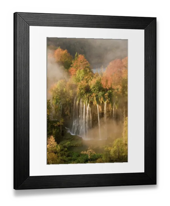 Framed Print : Veliki Prstavci waterfalls close to Gradinsko lake, dawn, Upper Lakes, Plitvice Lakes NP, Croatia, October 2008 Framed Print : Veliki Prstavci waterfalls close to Gradinsko lake, dawn, Upper Lakes, Plitvice Lakes NP, Croatia, October 2008