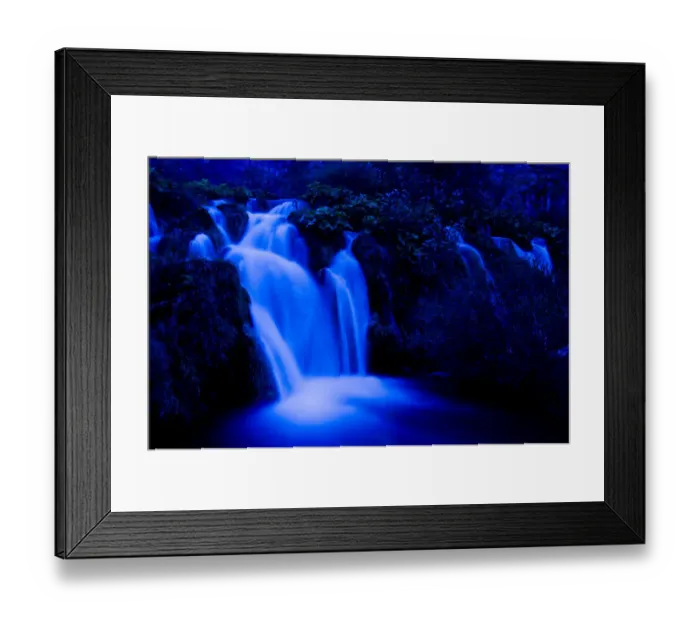 Framed Print : Moonlight on the Velike kaskade, Kaluderovac lake, Lower Lakes, Plitvice Lakes National Park Framed Print : Moonlight on the Velike kaskade, Kaluderovac lake, Lower Lakes, Plitvice Lakes National Park