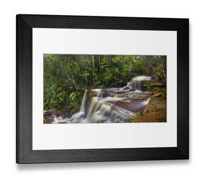 Framed Print : Giluk Falls at the edge of the southern plateau, Maliau Basin, Borneo, May 2011 Framed Print : Giluk Falls at the edge of the southern plateau, Maliau Basin, Borneo, May 2011