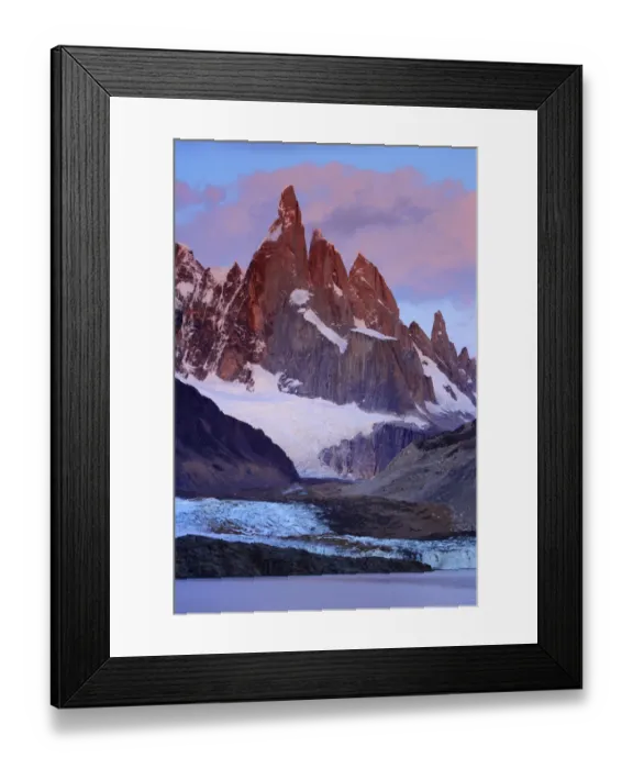 Framed Print : Laguna Torre and Grande glacier below Cerro Torre (3102 m) at dawn, Los Glaciares National Park Framed Print : Laguna Torre and Grande glacier below Cerro Torre (3102 m) at dawn, Los Glaciares National Park