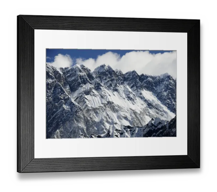 Framed Print : Nuptse Himal, Khumbu valley. Sagarmatha National Park (World Heritage UNESCO) Framed Print : Nuptse Himal, Khumbu valley. Sagarmatha National Park (World Heritage UNESCO)