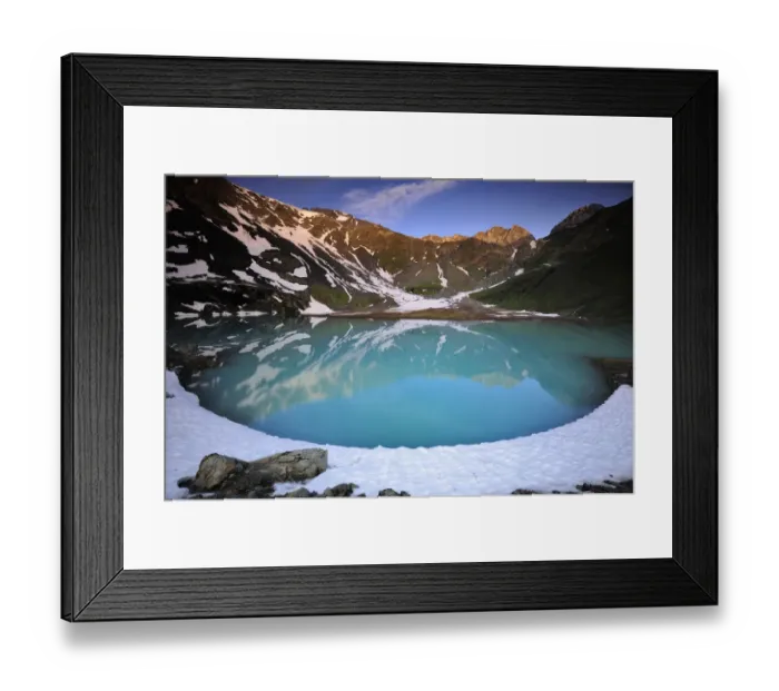 Framed Print : View of Lac Blanc from the refuge at Peclet Polset, Vanoise National Park, Savoie, France, July Framed Print : View of Lac Blanc from the refuge at Peclet Polset, Vanoise National Park, Savoie, France, July