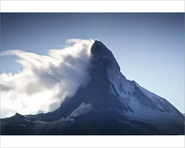 Banner cloud formation around the summit of the Matterhorn (4, 478m), Switzerland
