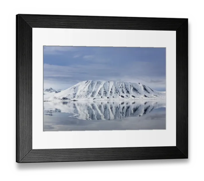 Framed Print : Landscape view across the Woodfjord, Spitzbergen, Svalbard, Norway, June, 2012 Framed Print : Landscape view across the Woodfjord, Spitzbergen, Svalbard, Norway, June, 2012