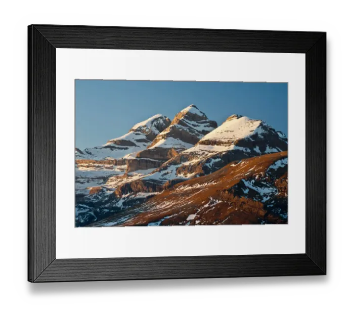Framed Print : Monte Perdido massif and Las Tres Sorores (The Three Sisters) Ordesa National Park Framed Print : Monte Perdido massif and Las Tres Sorores (The Three Sisters) Ordesa National Park