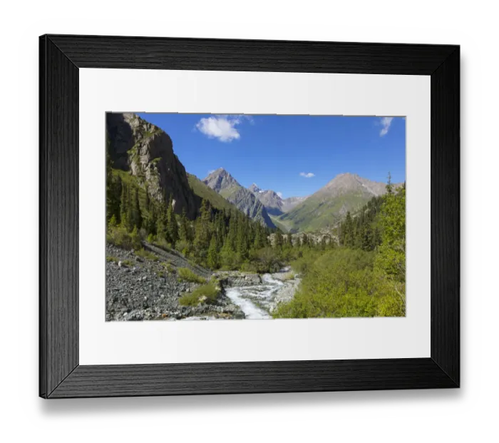 Framed Print : Terskey Alatau Mountains, Karakol, Kyrgyzstan. August 2016 Framed Print : Terskey Alatau Mountains, Karakol, Kyrgyzstan. August 2016