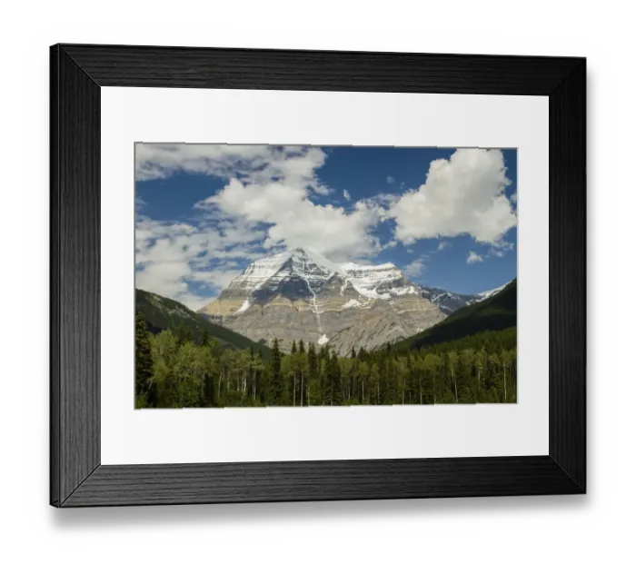Framed Print : Mount Robson, the highest peak in the Canadian Rocky Mountains, Robson Provincial Park Framed Print : Mount Robson, the highest peak in the Canadian Rocky Mountains, Robson Provincial Park