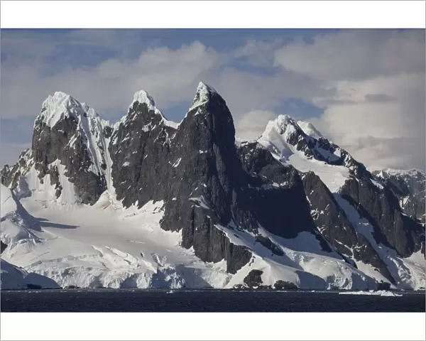 Mountains on the coast of the South Sheltand Islands, Lemaire Channel, Antarctic Peninsula