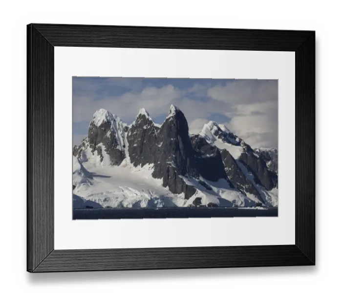 Framed Print : Mountains on the coast of the South Sheltand Islands, Lemaire Channel, Antarctic Peninsula Framed Print : Mountains on the coast of the South Sheltand Islands, Lemaire Channel, Antarctic Peninsula
