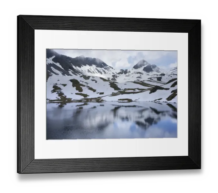 Framed Print : Lac de Fenetre, alpine lake, 2456 m above sea level, Canton of Valais, Switzerland Framed Print : Lac de Fenetre, alpine lake, 2456 m above sea level, Canton of Valais, Switzerland