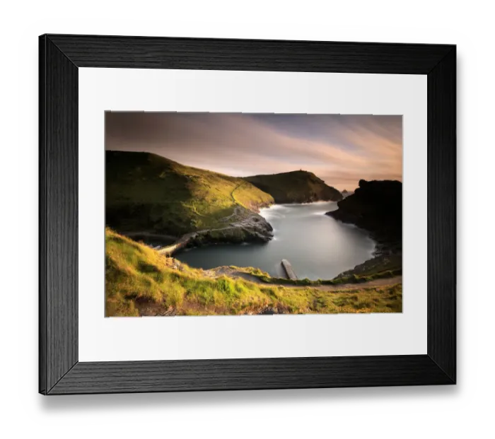 Framed Print : Boscastle harbour and north Cornish coastline, Cornwall, UK. May 2009 Framed Print : Boscastle harbour and north Cornish coastline, Cornwall, UK. May 2009