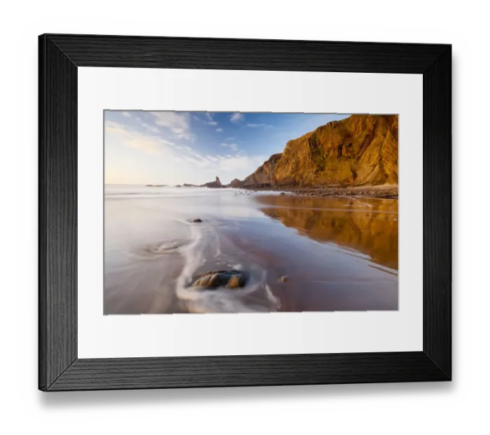 Framed Print : Hartland Quay in afternoon light. North Devon, UK, February 2011 Framed Print : Hartland Quay in afternoon light. North Devon, UK, February 2011