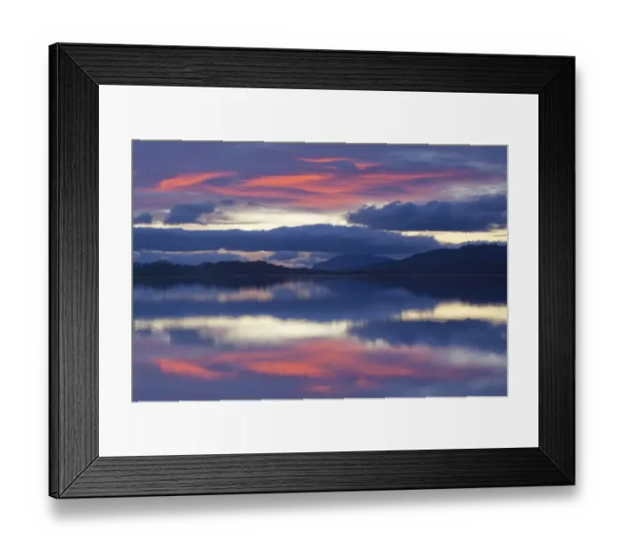 Framed Print : RF- Sunset over Loch Insh, Cairngorms National Park, Highlands, Scotland, UK, November Framed Print : RF- Sunset over Loch Insh, Cairngorms National Park, Highlands, Scotland, UK, November