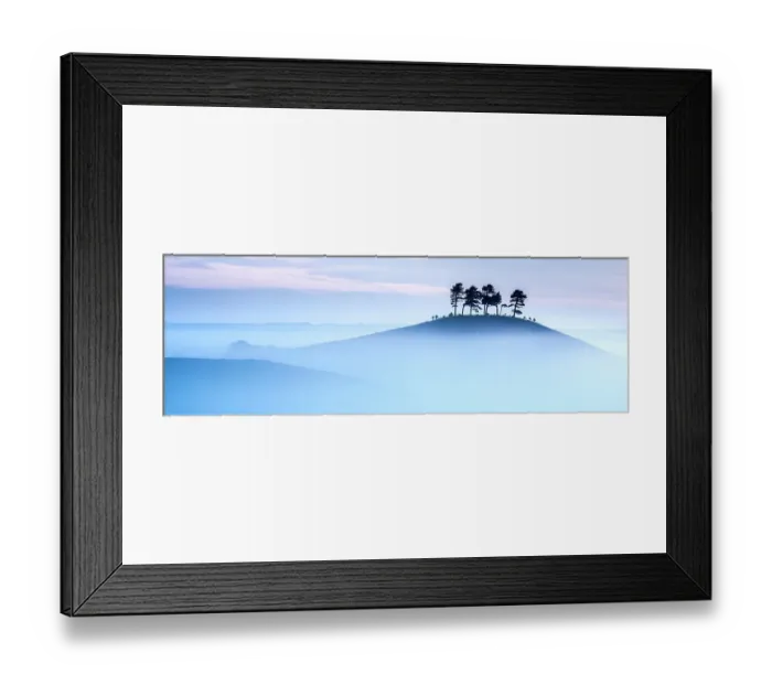 Framed Print : Colmers Hill in morning mist, near Bridport, Dorset, UK. September 2012 Framed Print : Colmers Hill in morning mist, near Bridport, Dorset, UK. September 2012