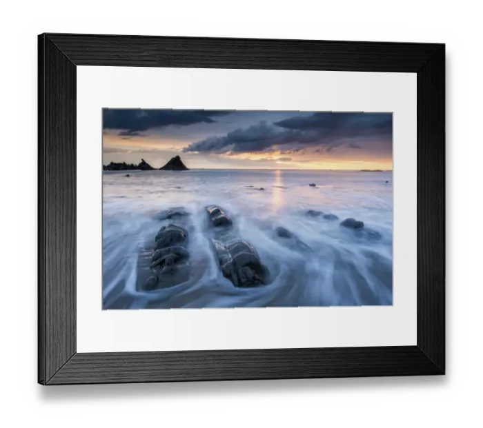 Framed Print : Hartland Quay, in late evening light and rising tide, Devon, UK. May 2012 Framed Print : Hartland Quay, in late evening light and rising tide, Devon, UK. May 2012
