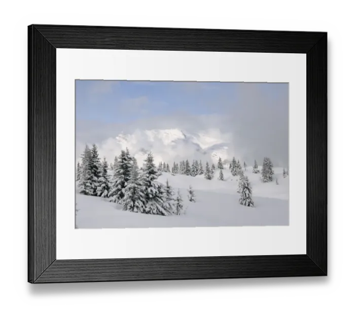 Framed Print : Alpine landscape after fresh snow, Hauteluce, Haute-Savoie, France, February 2013 Framed Print : Alpine landscape after fresh snow, Hauteluce, Haute-Savoie, France, February 2013