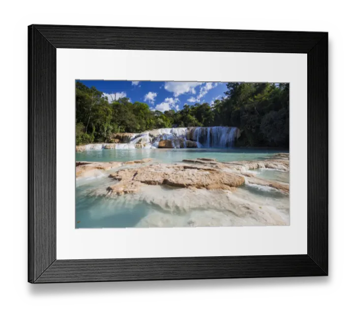 Framed Print : Otulun River. Agua Azul Waterfalls Protected Natural Area. Chiapas. Mexico Framed Print : Otulun River. Agua Azul Waterfalls Protected Natural Area. Chiapas. Mexico