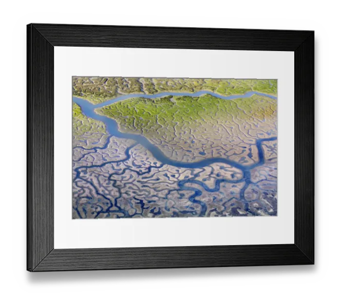 Framed Print : Aerial view of the Bay of Cadiz delta, Puerto de Santa Mara, Cdiz, Spain Framed Print : Aerial view of the Bay of Cadiz delta, Puerto de Santa Mara, Cdiz, Spain