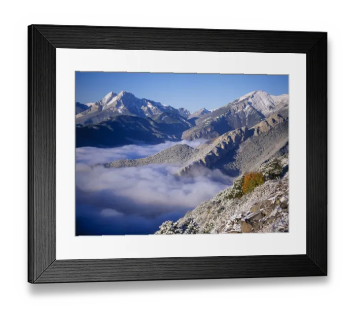 Framed Print : Clouds fill the valley of Llobegat in Cadi Moixero Natural Park. Catalonia, Pyrenees Framed Print : Clouds fill the valley of Llobegat in Cadi Moixero Natural Park. Catalonia, Pyrenees