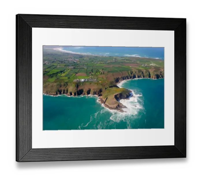 Framed Print : Aerial view of Jersey, Channel Islands. May 2009 Framed Print : Aerial view of Jersey, Channel Islands. May 2009