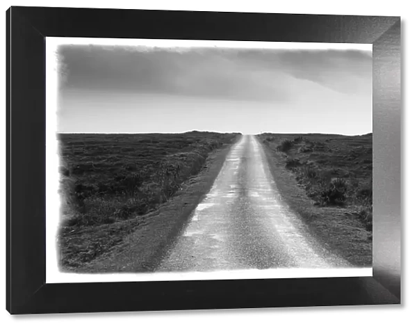 Empty single-track road, Islay, Scotland