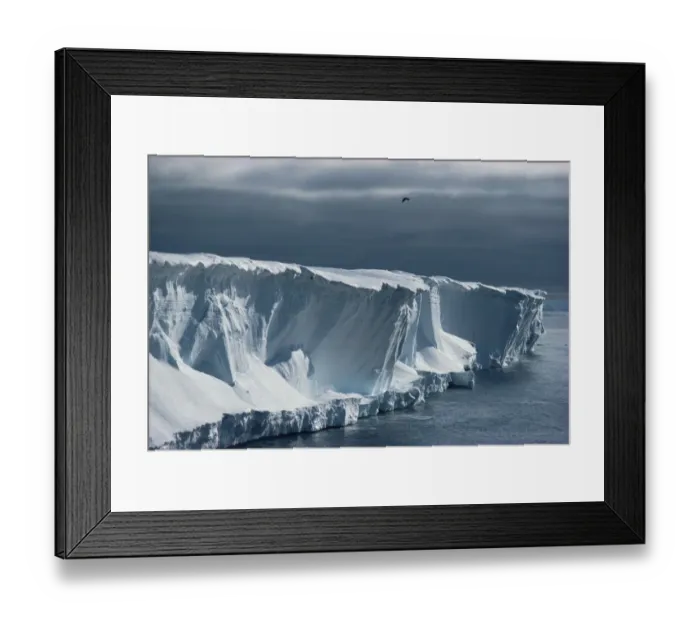 Framed Print : Ice cliffs of the Ross ice shelf, Antarctica Framed Print : Ice cliffs of the Ross ice shelf, Antarctica