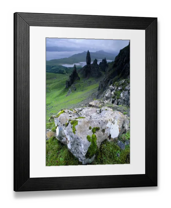Framed Print : Pinnacles of Old Man of Stoer, Isle of Skye, Scotland, June Framed Print : Pinnacles of Old Man of Stoer, Isle of Skye, Scotland, June
