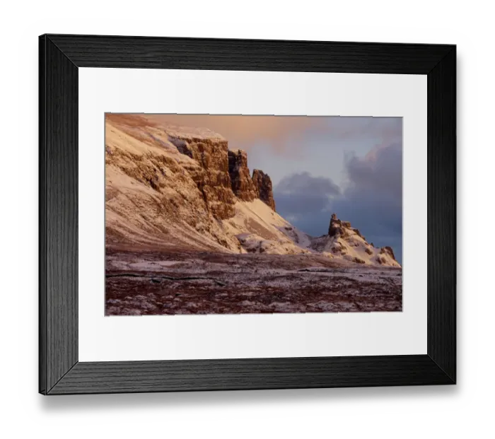 Framed Print : Quiraing, Trotternish Ridge, Isle of Skye, Scotland, December Framed Print : Quiraing, Trotternish Ridge, Isle of Skye, Scotland, December