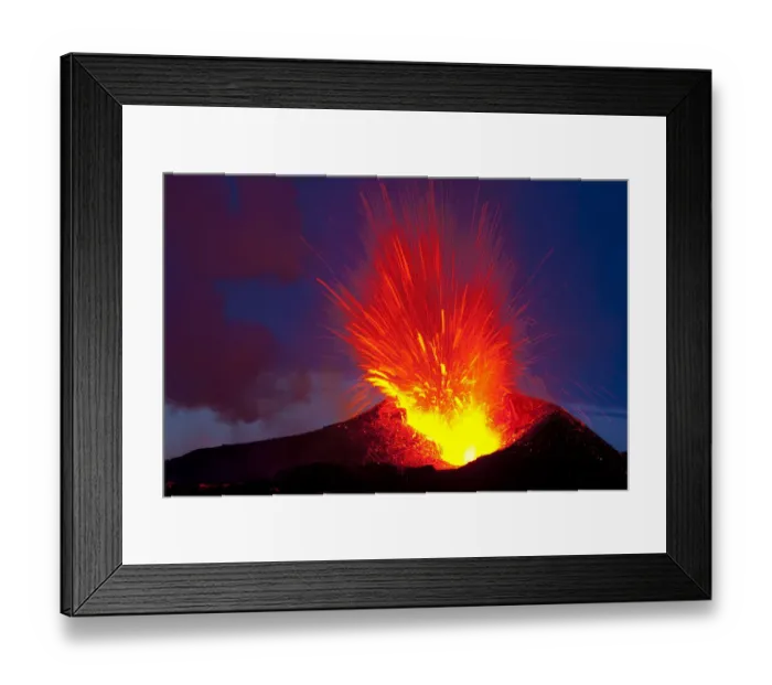 Framed Print : Eyjafjallajkull volcano erupting, Fimmvruhls area, Iceland, 7th of April 2010 Framed Print : Eyjafjallajkull volcano erupting, Fimmvruhls area, Iceland, 7th of April 2010