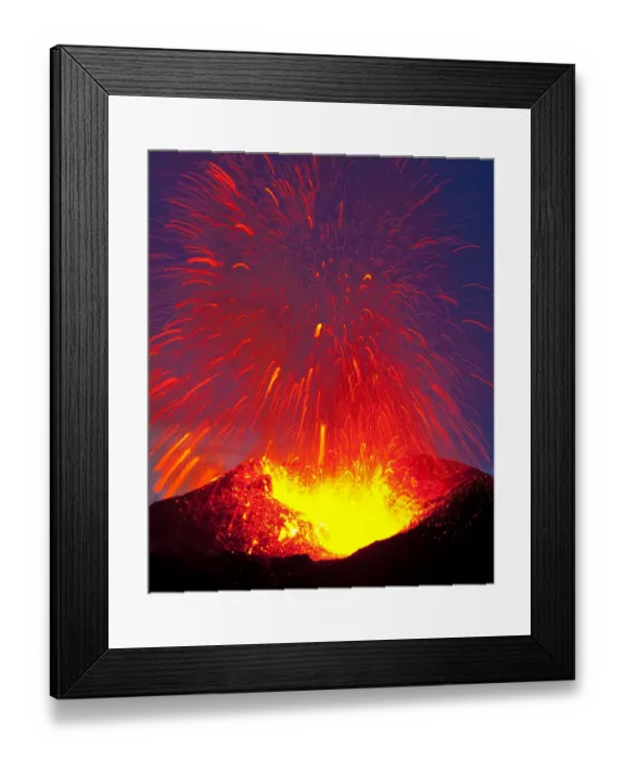Framed Print : Eyjafjallajkull volcano erupting, Fimmvruhls area, Iceland, 7th of April 2010 Framed Print : Eyjafjallajkull volcano erupting, Fimmvruhls area, Iceland, 7th of April 2010