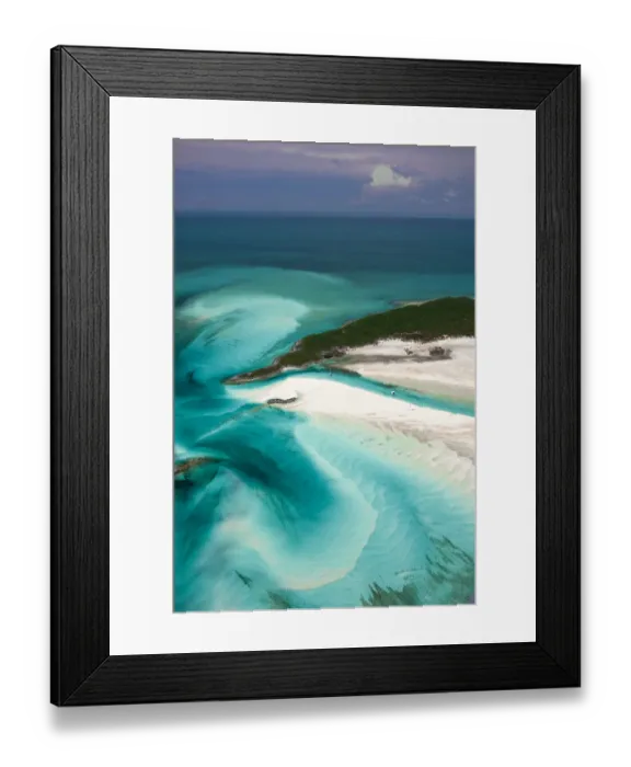 Framed Print : Aerial view of yachts anchored in the Exumas. Bahamas, Caribbean, June 2009 Framed Print : Aerial view of yachts anchored in the Exumas. Bahamas, Caribbean, June 2009
