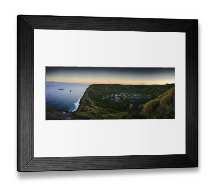 Framed Print : Rano Kau Volcano crater with lagoon and Motu islets in the sea, Easter Island, Pacific ocean Framed Print : Rano Kau Volcano crater with lagoon and Motu islets in the sea, Easter Island, Pacific ocean