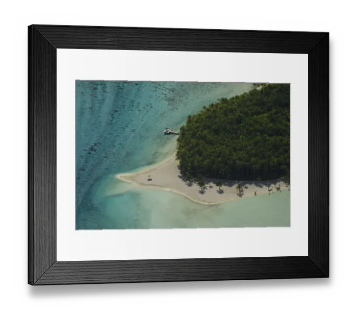 Framed Print : Aerial view of Bora Bora Island, Society Islands, French Polynesia. July 2006 Framed Print : Aerial view of Bora Bora Island, Society Islands, French Polynesia. July 2006