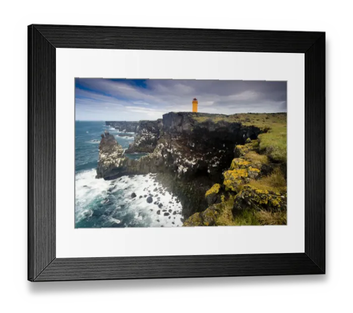 Framed Print : Lighthouse on Snafellsness Peninsula, Iceland, July 2008 Framed Print : Lighthouse on Snafellsness Peninsula, Iceland, July 2008