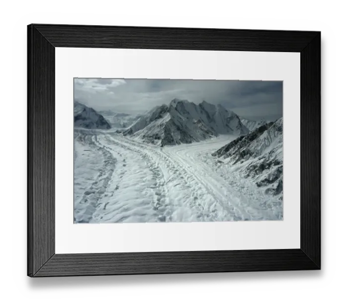Framed Print : Aerial view of glaciated valley of Concordia, Karakoram Mountains, Himalayas, Pakistan Framed Print : Aerial view of glaciated valley of Concordia, Karakoram Mountains, Himalayas, Pakistan