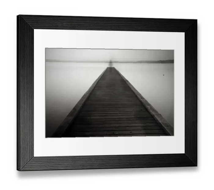 Framed Print : Ghostly figure on jetty. Biarritz, France, October 2010 Framed Print : Ghostly figure on jetty. Biarritz, France, October 2010