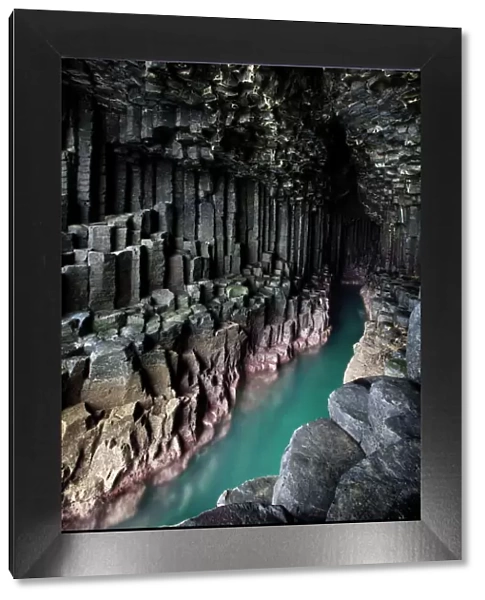 Fingals Cave, showing basalt columns, Isle of Staffa, Inner Hebrides, Scotland