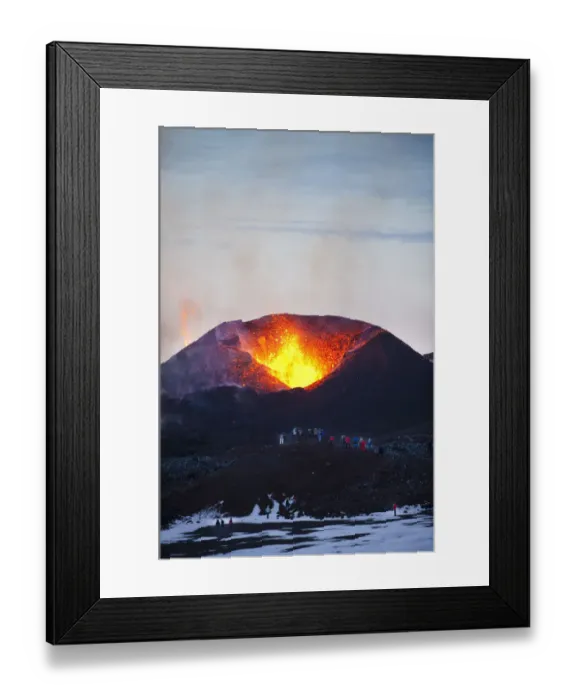 Framed Print : Volcanic eruption, Eyjafjallajokull, near the Myrdalsjokull glacier, South Iceland Framed Print : Volcanic eruption, Eyjafjallajokull, near the Myrdalsjokull glacier, South Iceland