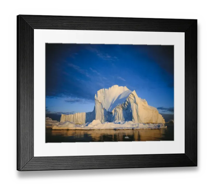 Framed Print : Iceberg against a blue sky. Ilulisat, West Greenland, summer Framed Print : Iceberg against a blue sky. Ilulisat, West Greenland, summer