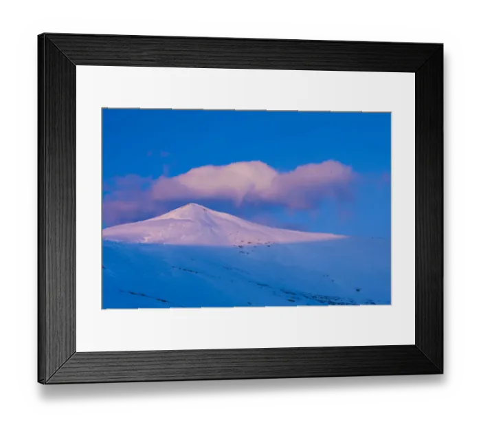 Framed Print : A snowy mountain peak lit by low crepuscular light before sunset. Ordesa National Park Framed Print : A snowy mountain peak lit by low crepuscular light before sunset. Ordesa National Park