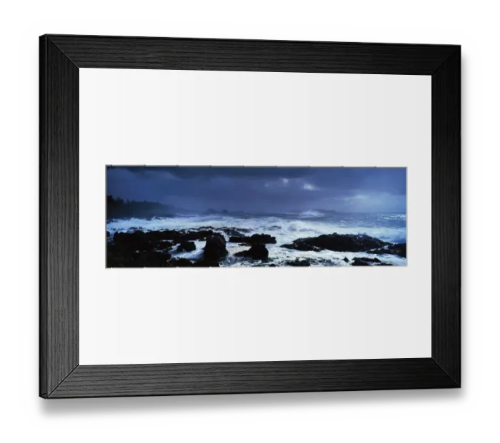 Framed Print : Dramatic seas crashing onto a rocky shore. The Broken Group Islands from The Wild Pacific Trail Framed Print : Dramatic seas crashing onto a rocky shore. The Broken Group Islands from The Wild Pacific Trail