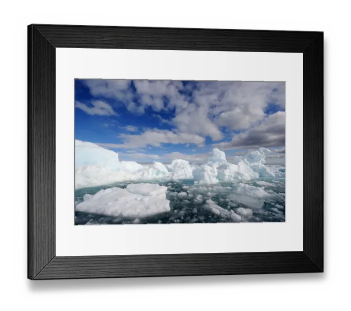 Framed Print : Melting ice under expansive clouds. Floe Edge, Arctic Bay, Baffin Island, Nunavut Framed Print : Melting ice under expansive clouds. Floe Edge, Arctic Bay, Baffin Island, Nunavut