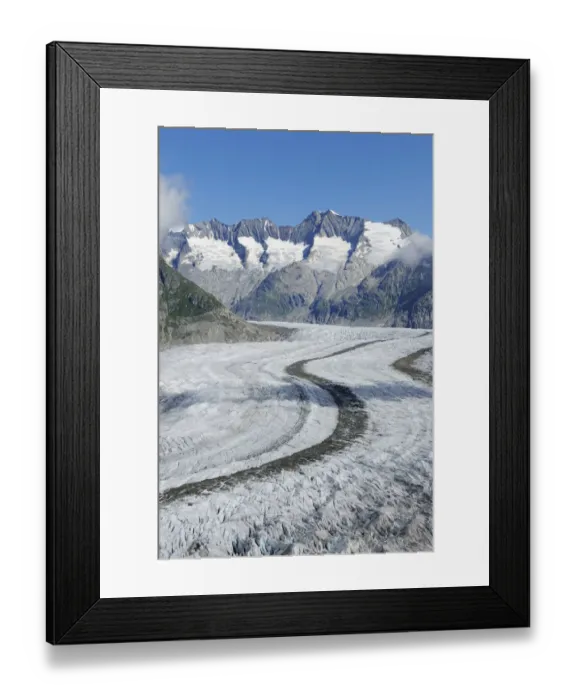Framed Print : Aletsch Glacier, UNESCO World Heritage Site. Jungfrau-Aletsch-Bietschhorn, Goms, Valais Framed Print : Aletsch Glacier, UNESCO World Heritage Site. Jungfrau-Aletsch-Bietschhorn, Goms, Valais