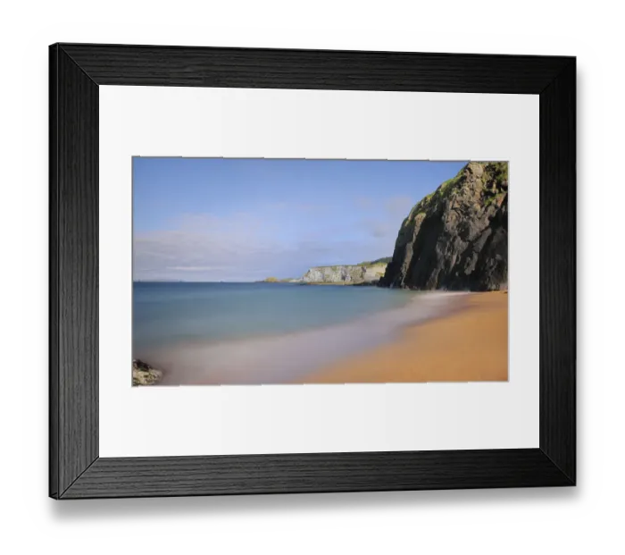 Framed Print : Beach and cliffs east of Ballintoy village, North Antrim, Northern Ireland, UK, July 2011 Framed Print : Beach and cliffs east of Ballintoy village, North Antrim, Northern Ireland, UK, July 2011