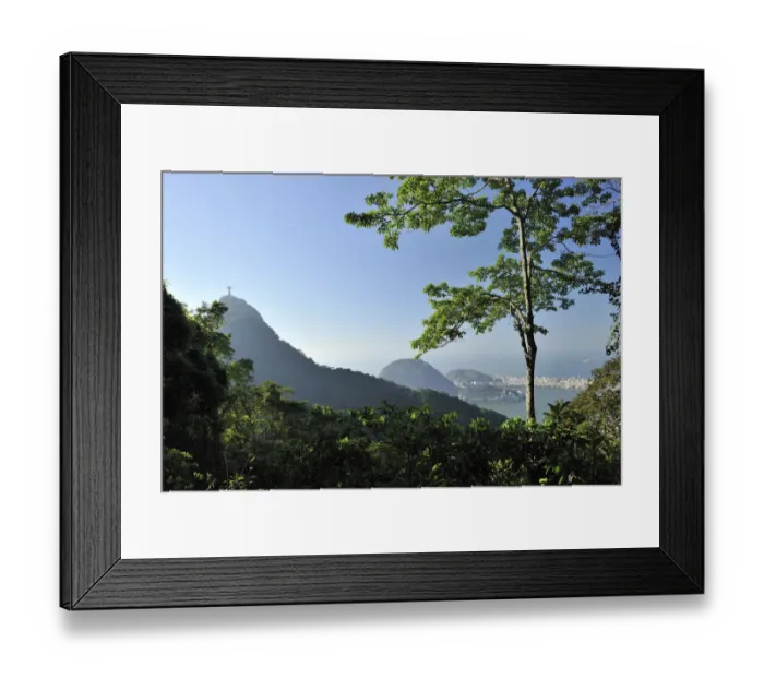 Framed Print : Corcovado Hill and the Christ Redemptor statue in the Atlantic Rainforest of Tijuca National Park Framed Print : Corcovado Hill and the Christ Redemptor statue in the Atlantic Rainforest of Tijuca National Park