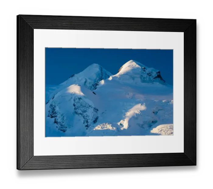 Framed Print : Lower peaks of the Mont Cervin  /  Monte Cervino  /  The Matterhorn massif, Pennine Alps